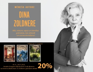 Dina Zoldnere - mēneša autore Zvaigznes grāmatnīcās