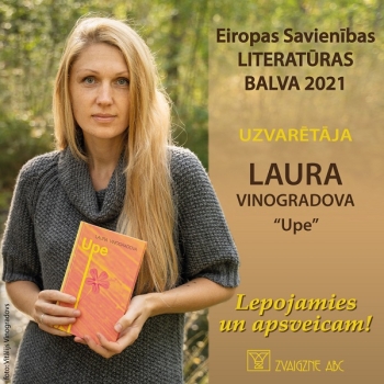 Lauras Vinogradovas “Upe” saņem Eiropas Savienības Literatūras balvu!