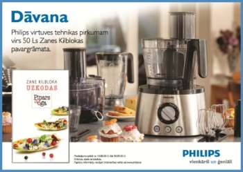 Philips akcijas ietvaros dāvinās Zanes Kilblokas grāmatu &quot;Uzkodas. Pipars&amp;Oga&quot;