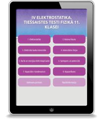 Elektrostatika.Tiešsaistes testi fizikā 11.klasei