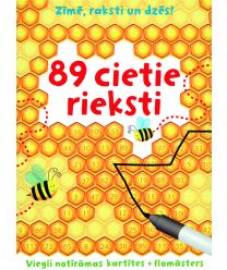 89 cietie rieksti. Zīmē, raksti un dzēs!