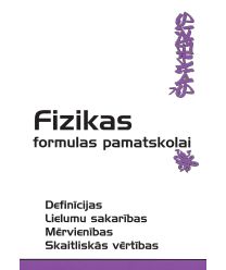 Fizikas formulas pamatskolai