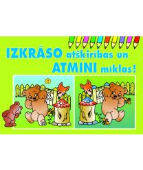 Izkrāso atšķirības un atmini mīklas!