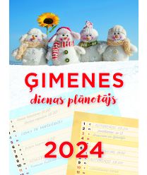 Ģimenes dienas plānotājs 2024. Kalendārs