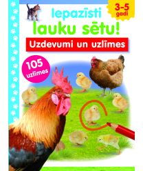 Iepazīsti lauku sētu! Uzdevumi un uzlīmes (3-5 gadi)