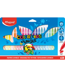 Flomāsteri 24 krāsas MAPED Color' Peps Jungle