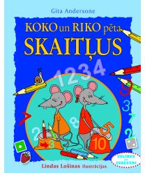 Koko un Riko pēta skaitļus (uzlīmes un uzdevumi)