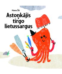 Astoņkājis tirgo lietussargus