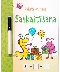 Saskaitīšana. Raksti un dzēs! + flomāsters