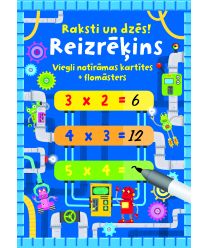 Reizrēķins. Raksti un dzēs! Viegli notīrāmas kartītes + flomāsters