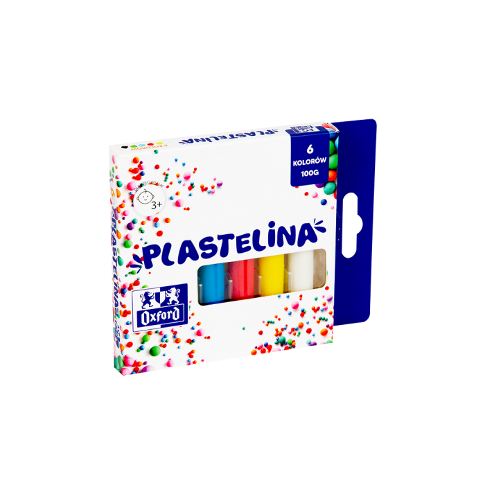 Plastilīns 6 krāsas Oxford