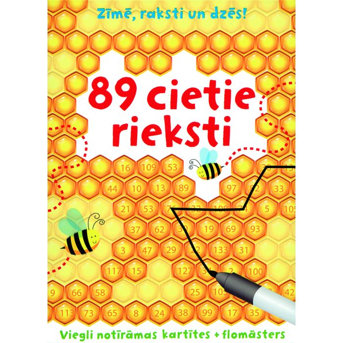 89 cietie rieksti. Zīmē, raksti un dzēs!