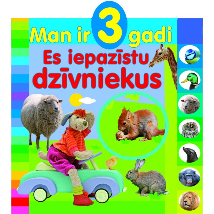 Man ir 3 gadi. Es iepazīstu dzīvniekus