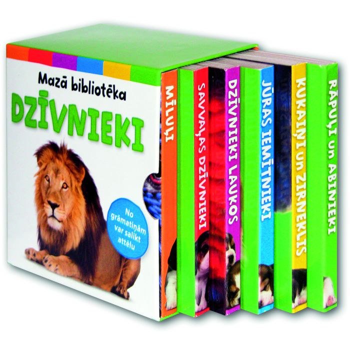 Dzīvnieki. Mazā bibliotēka (kastītē 6 mazas grāmatiņas)