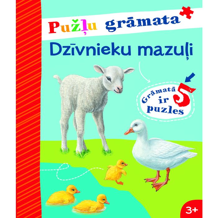 Dzīvnieku mazuļi. Pužļu grāmata