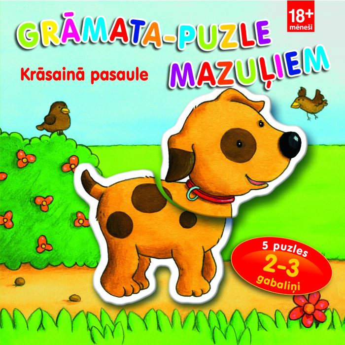 Grāmata-puzle mazuļiem. Krāsainā pasaule