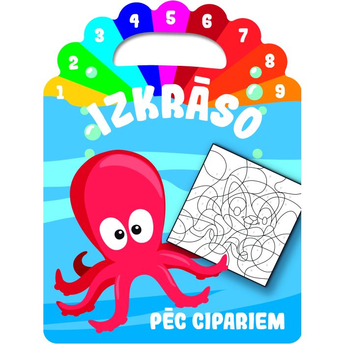 Izkrāso pēc cipariem (astoņkājis)