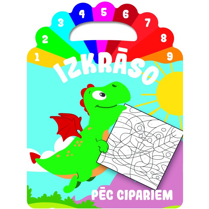 Izkrāso pēc cipariem (pūķītis)