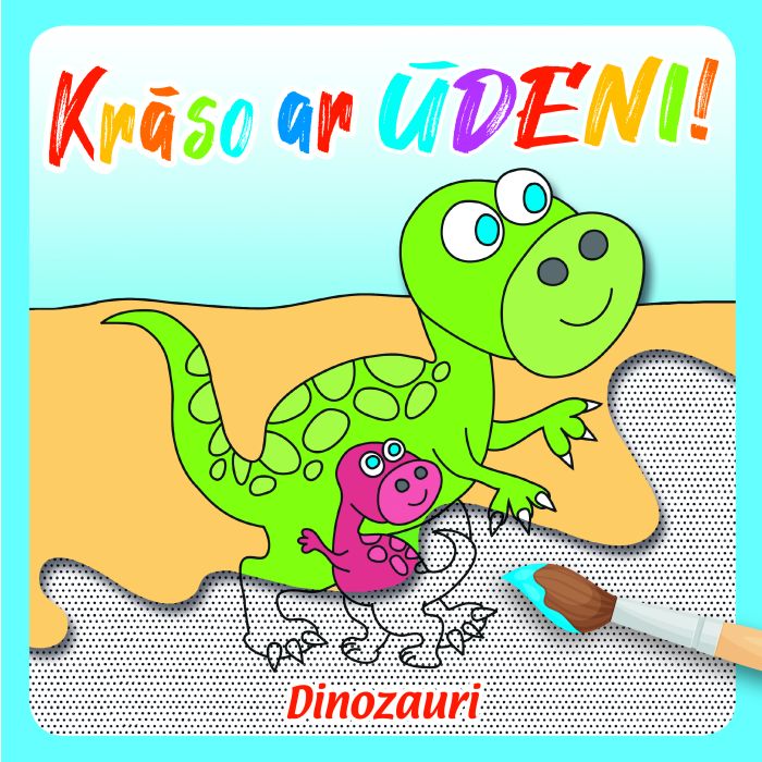 Krāso ar ūdeni! Dinozauri