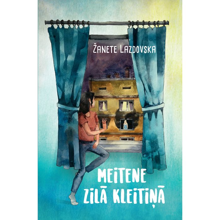 Meitene zilā kleitiņā