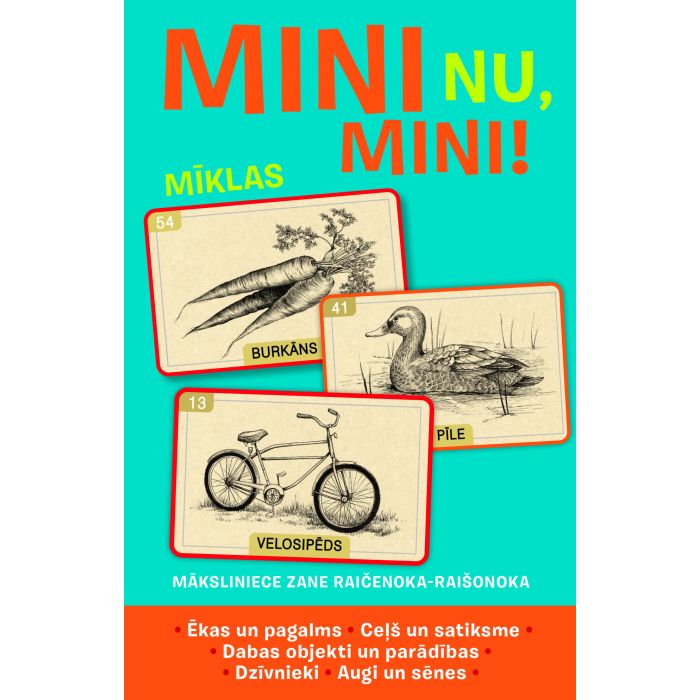 Mini nu, mini! Mīklas (kastītē ir 56 kartītes)