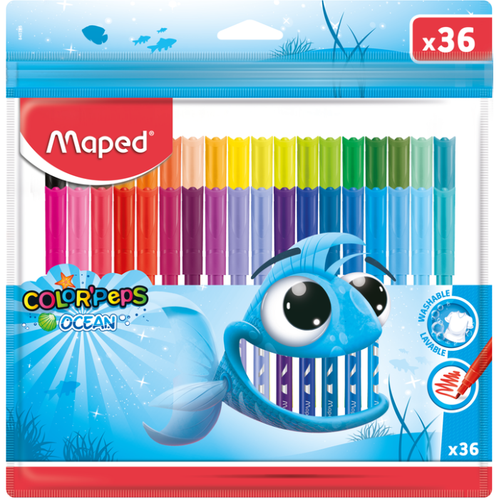 Flomāsteri 36 krāsas MAPED Color' Peps Ocean 2.0mm