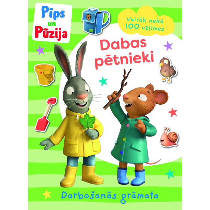 Pīps un Pūzija. Dabas pētnieki. Darbošanās grāmata