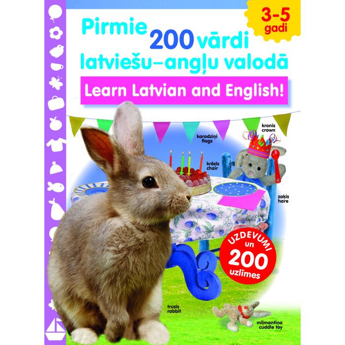 Pirmie 200 vārdi latviešu-angļu valodā. Learn Latvian and English!