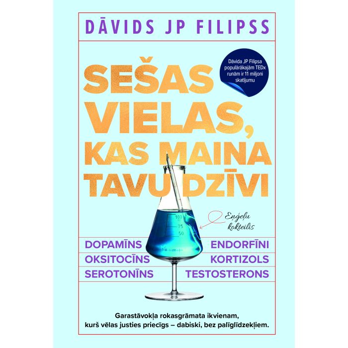 Sešas vielas, kas maina tavu dzīvi. Dopamīns, oksitocīns, serotonīns, kortizols, endorfīni, testosterons