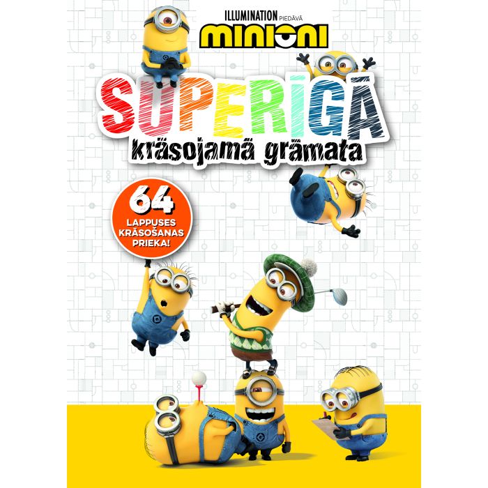 Minioni. Superīgā krāsojamā grāmata