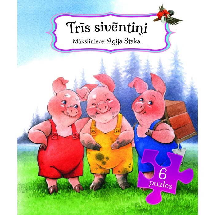 Trīs sivēntiņi. 6 puzles