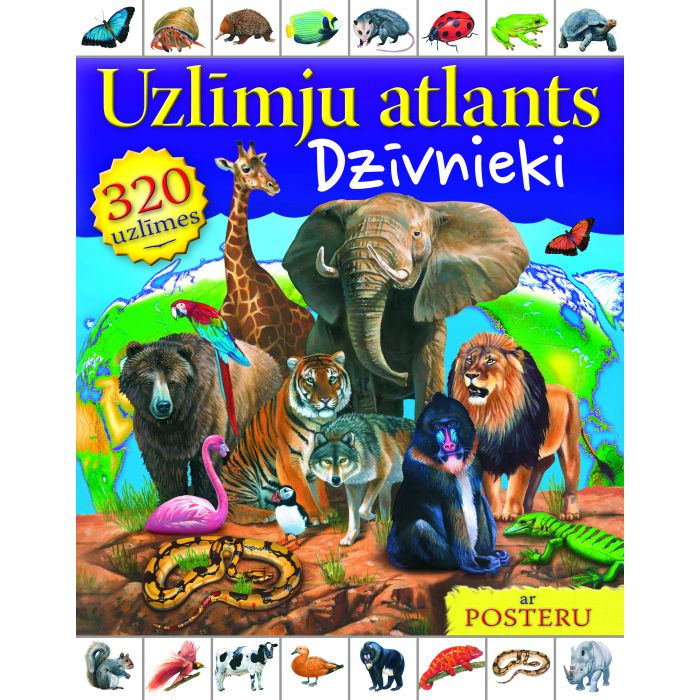 Dzīvnieki. Uzlīmju atlants