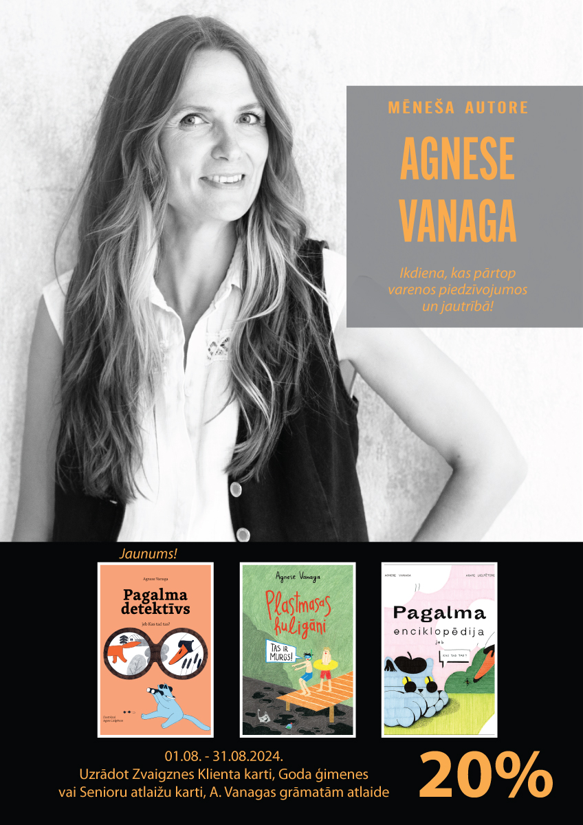 Agnese Vanaga - mēneša autore Zvaigznes grāmatnīcās