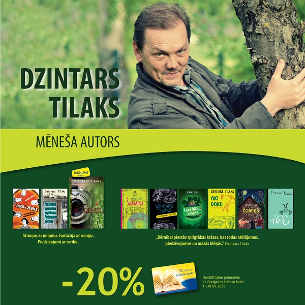 Dzintars Tilaks - mēneša autors Zvaigznes grāmatnīcās