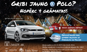 Laimētais VW Polo devās uz Cēsīm