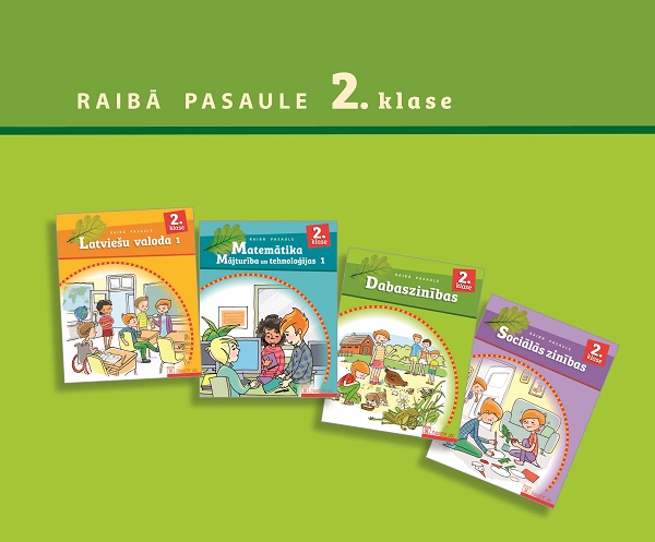 Raibā pasaule. 2. klase. Tematiskais plāns I un II semestrim